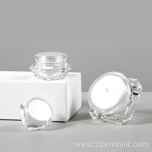 Custom small plastics square jars for cream